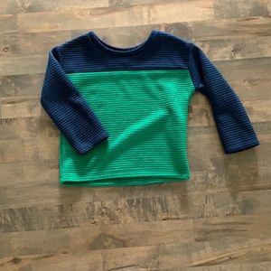Wonder nation blue and green sweater, size 4T